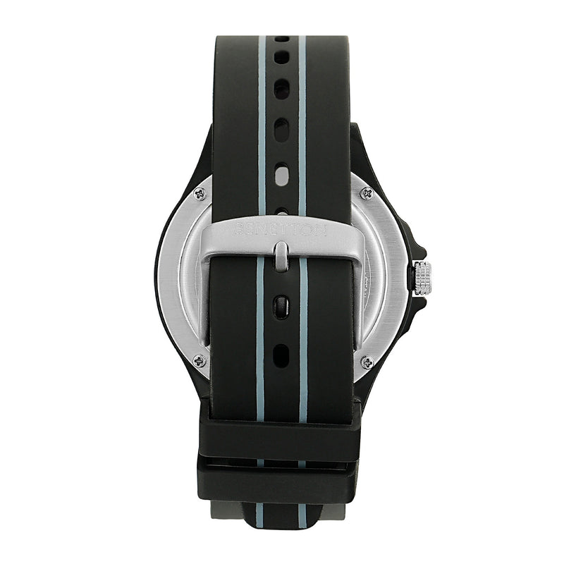 United Colors Of Benetton Black Round Dial Quartz Analog Men Watch Watch United Colors Of Benetton