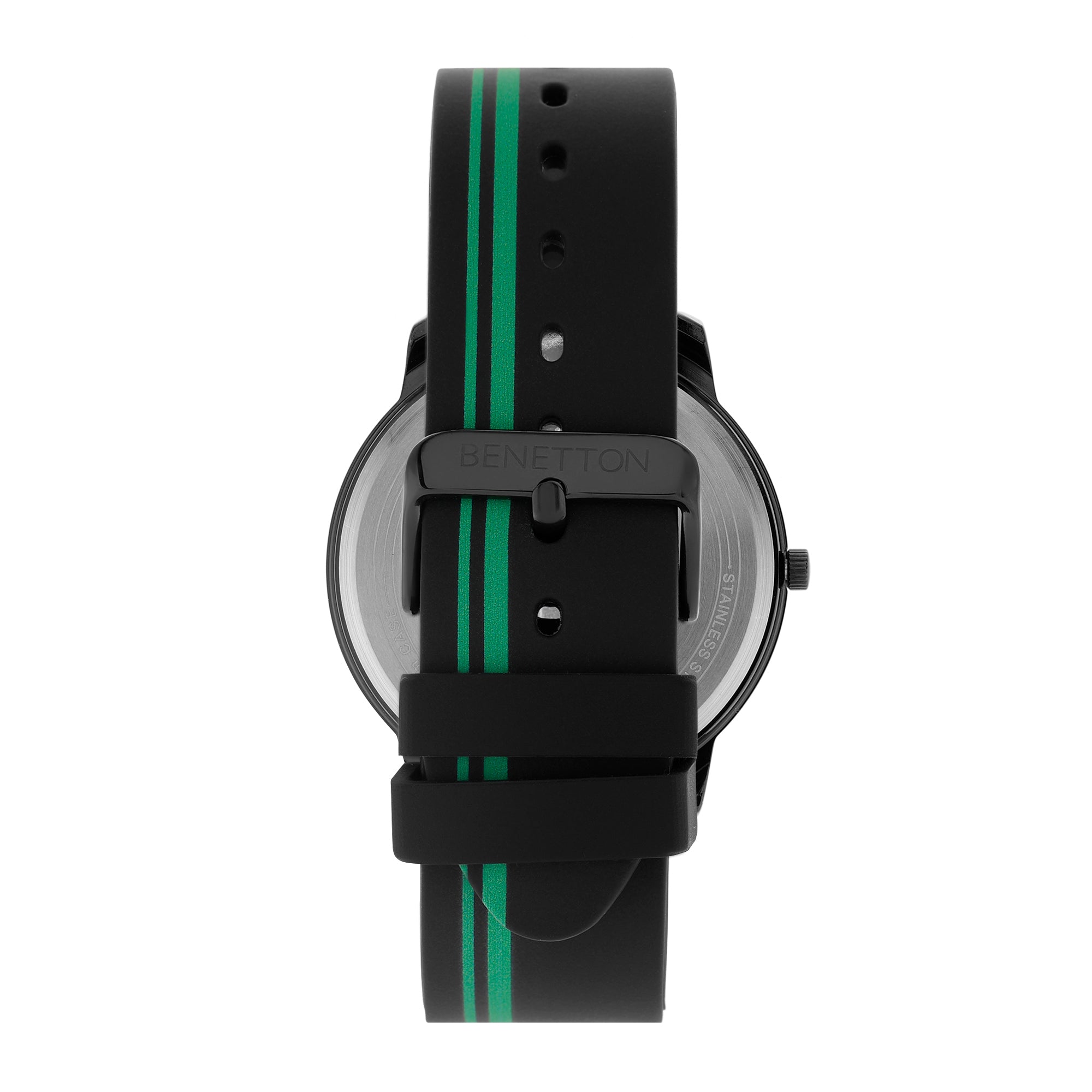 United Colors Of Benetton Black Round Dial Quartz Analog Men Watch Watch United Colors Of Benetton