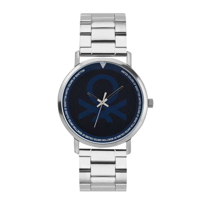 United Colors Of Benetton Blue Round Dial Quartz Analog Men Watch Watch United Colors Of Benetton
