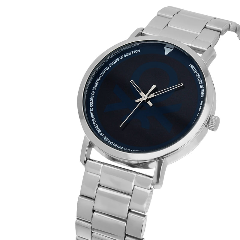 United Colors Of Benetton Blue Round Dial Quartz Analog Men Watch Watch United Colors Of Benetton