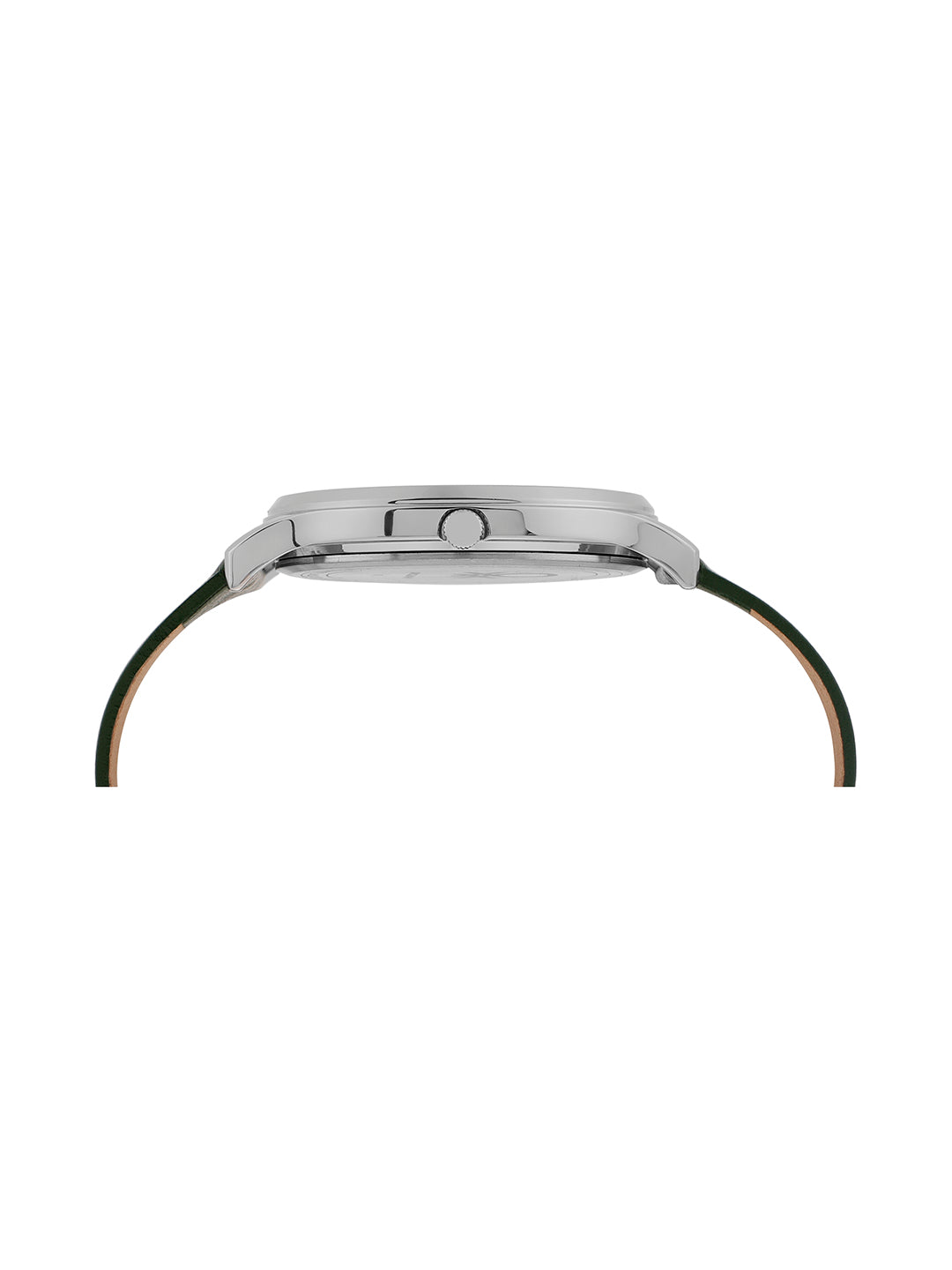 United Colors Of Benetton Iconic Leather Silver Round Dial Analog Men Watch