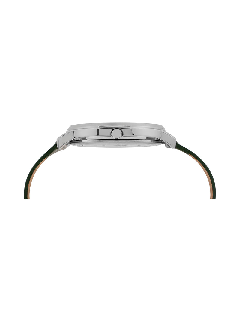 United Colors Of Benetton Iconic Leather Silver Round Dial Analog Men Watch Watch United Colors Of Benetton