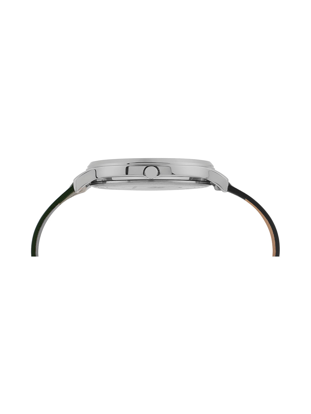 United Colors Of Benetton Iconic Leather Black Round Dial Analog Men Watch