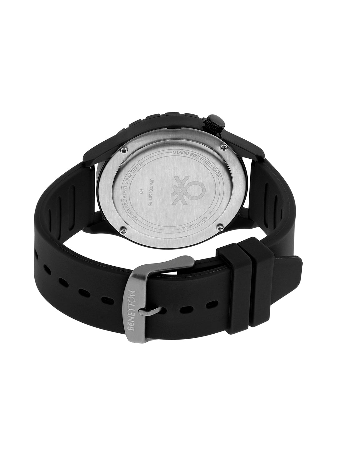 United Colors Of Benetton Iconic Black Round Dial Analog Mens Watch