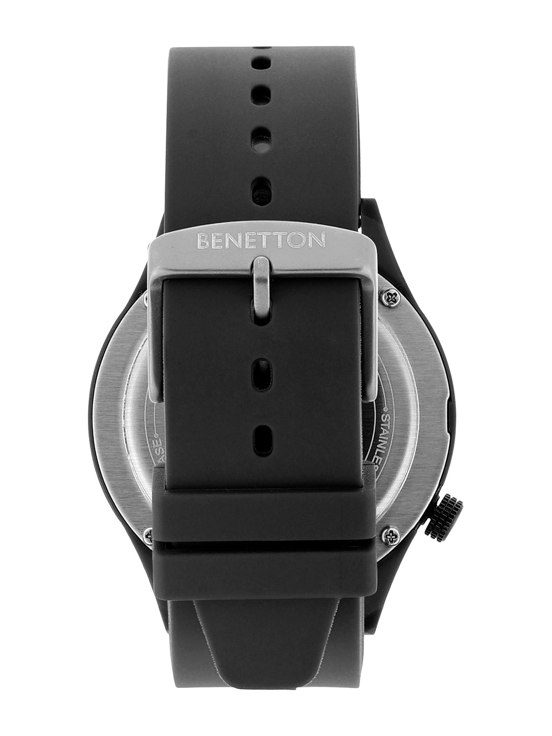 United Colors Of Benetton Iconic Black Round Dial Analog Mens Watch