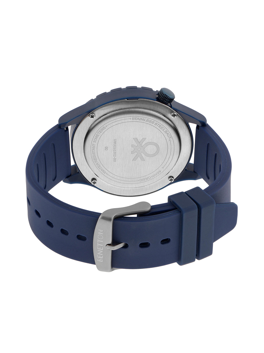 United Colors Of Benetton Iconic Blue Round Dial Analog Men Watch