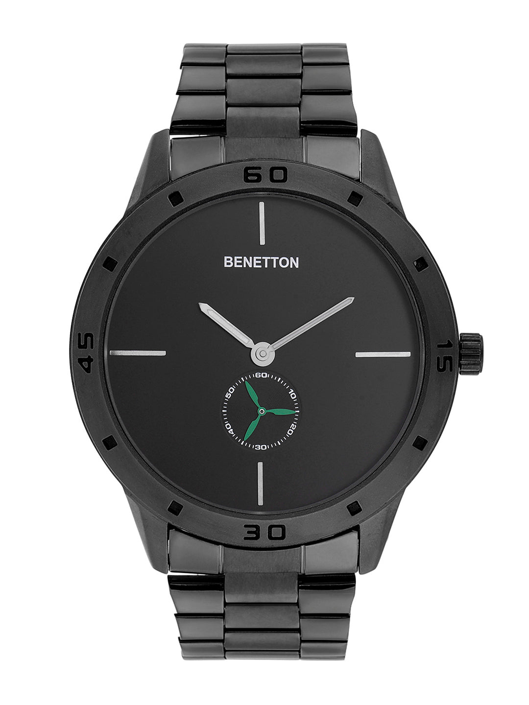 United Colors Of Benetton Iconic Black Round Dial Analog Men Watch