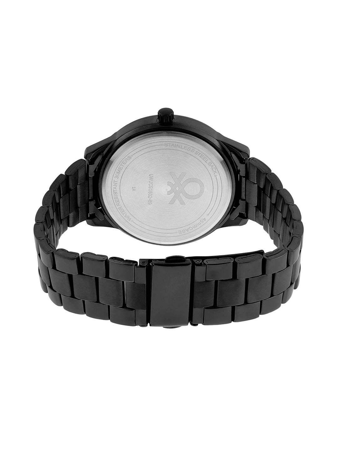 United Colors Of Benetton Iconic Black Round Dial Analog Men Watch