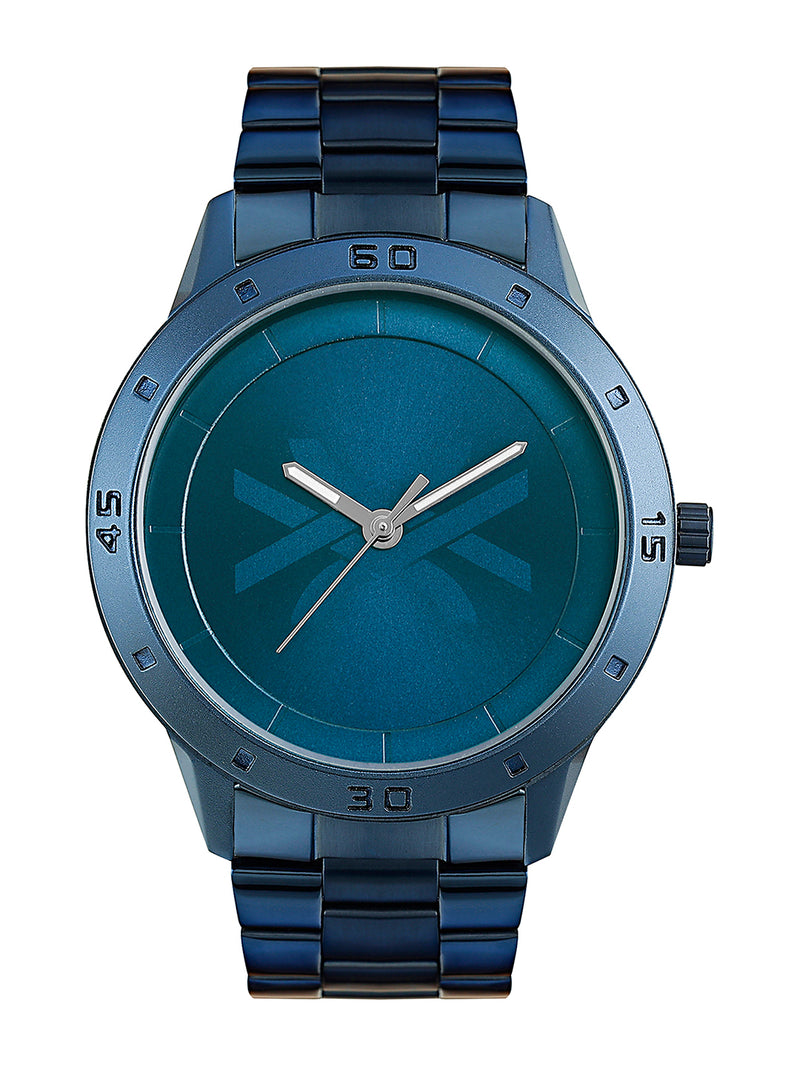 United Colors Of Benetton Blue Round Dial Quartz Analog Women Watch Watch United Colors Of Benetton