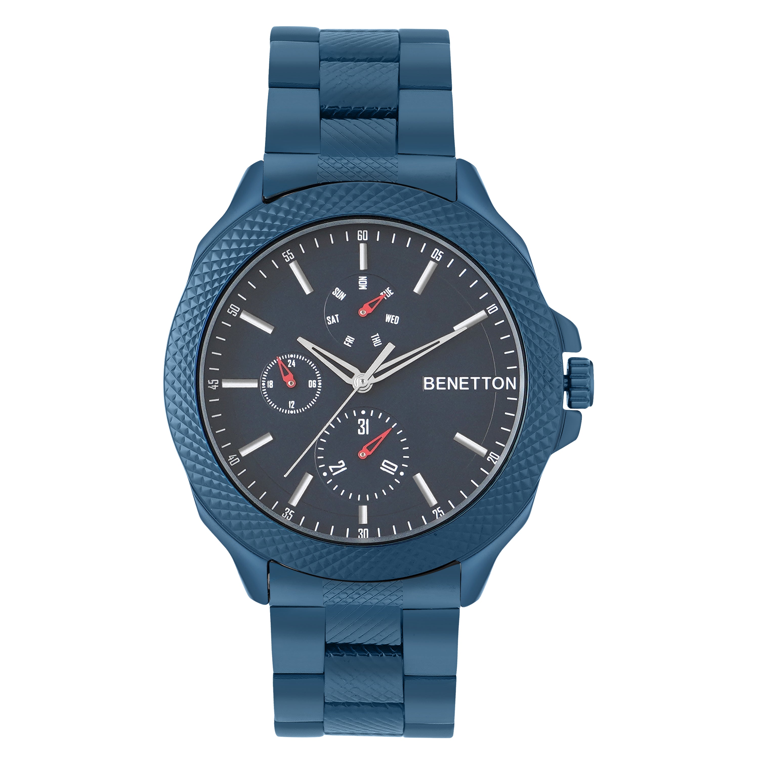 United Colors Of Benetton Blue Round Dial Analog Men Watch Watch United Colors Of Benetton