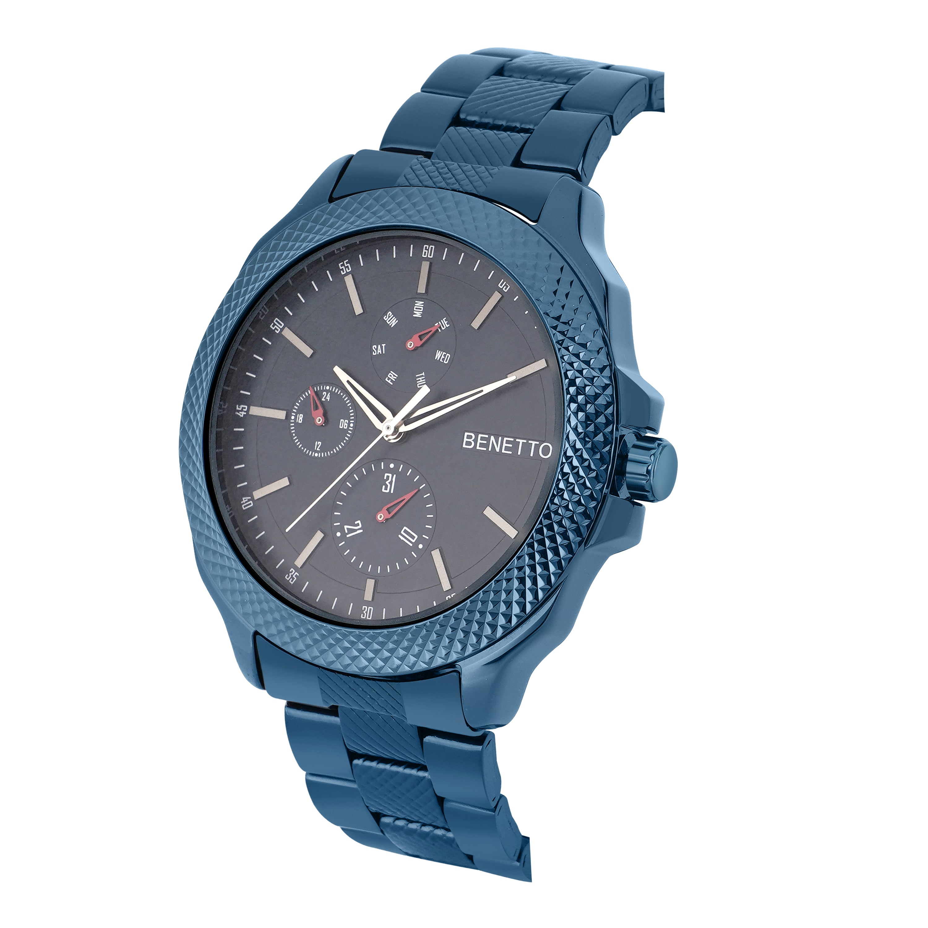 United Colors Of Benetton Blue Round Dial Analog Men Watch Watch United Colors Of Benetton
