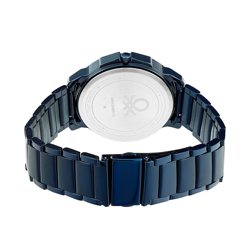 United Colors Of Benetton Blue Round Dial Quartz Analog Men Watch Watch United Colors Of Benetton