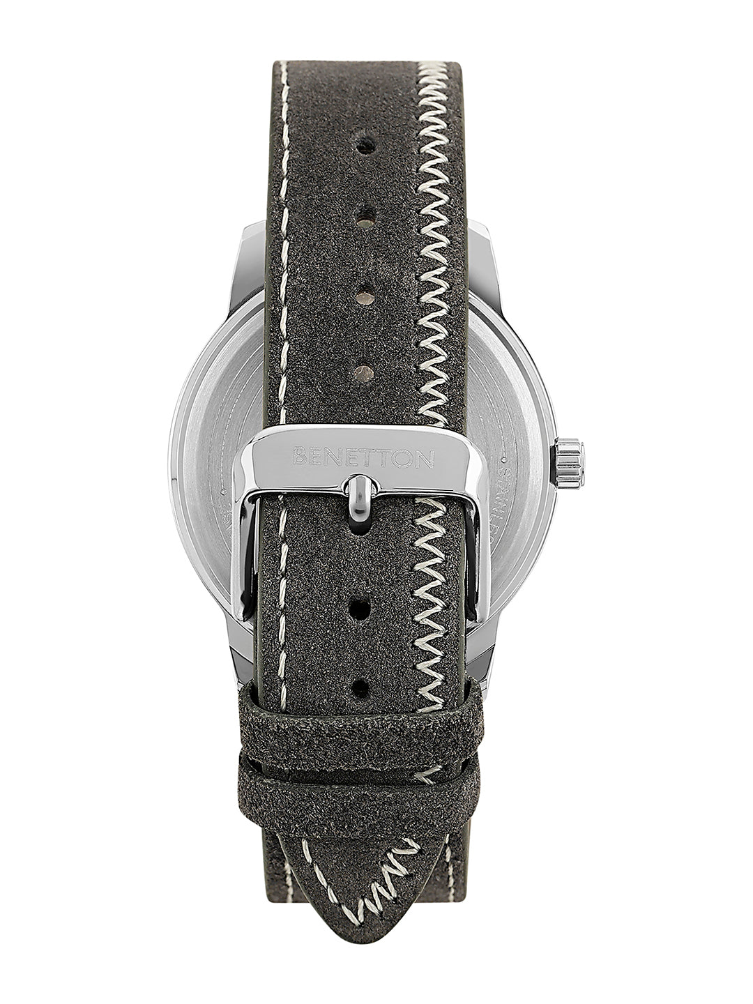 United Colors Of Benetton Leather Black Round Dial Quartz Analog Men Watch Watch United Colors Of Benetton