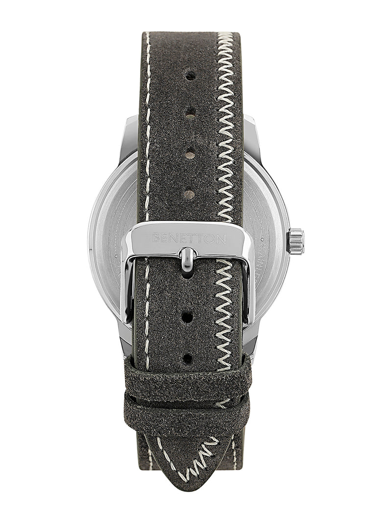 United Colors Of Benetton Leather Black Round Dial Quartz Analog Men Watch Watch United Colors Of Benetton