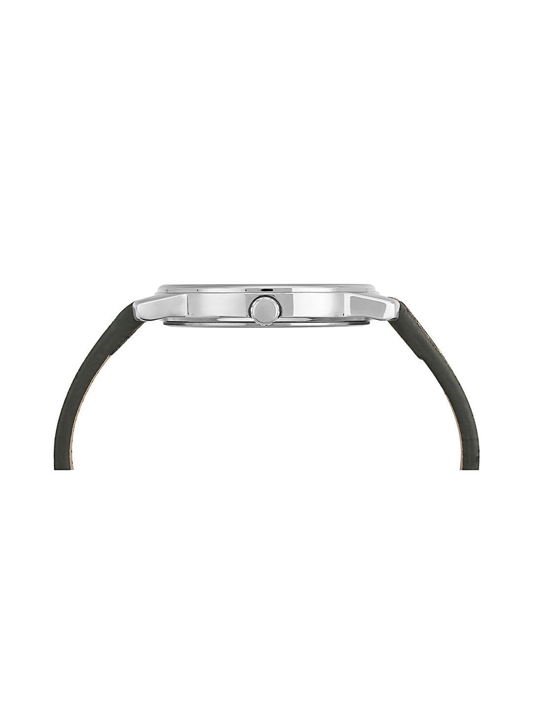 United Colors Of Benetton Leather Silver Round Dial Quartz Analog Men Watch Watch United Colors Of Benetton