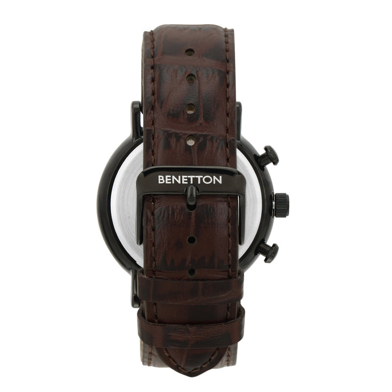 United Colors Of Benetton Leather Green Round Dial Quartz Analog Men Watch Watch United Colors Of Benetton