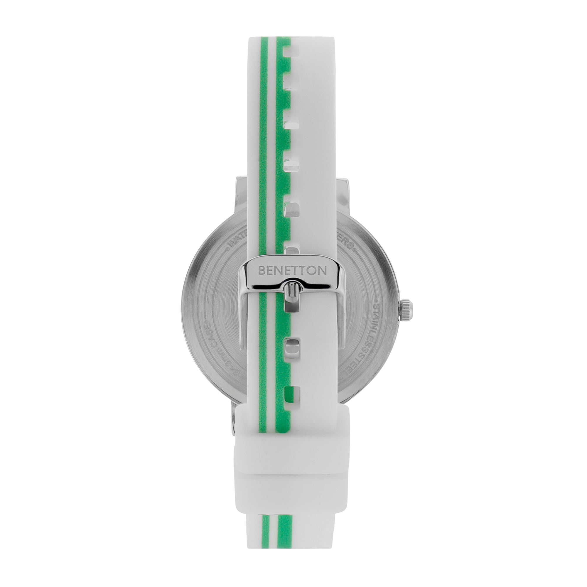 United Colors Of Benetton Silver Round Dial Quartz Analog Women Watch Watch United Colors Of Benetton