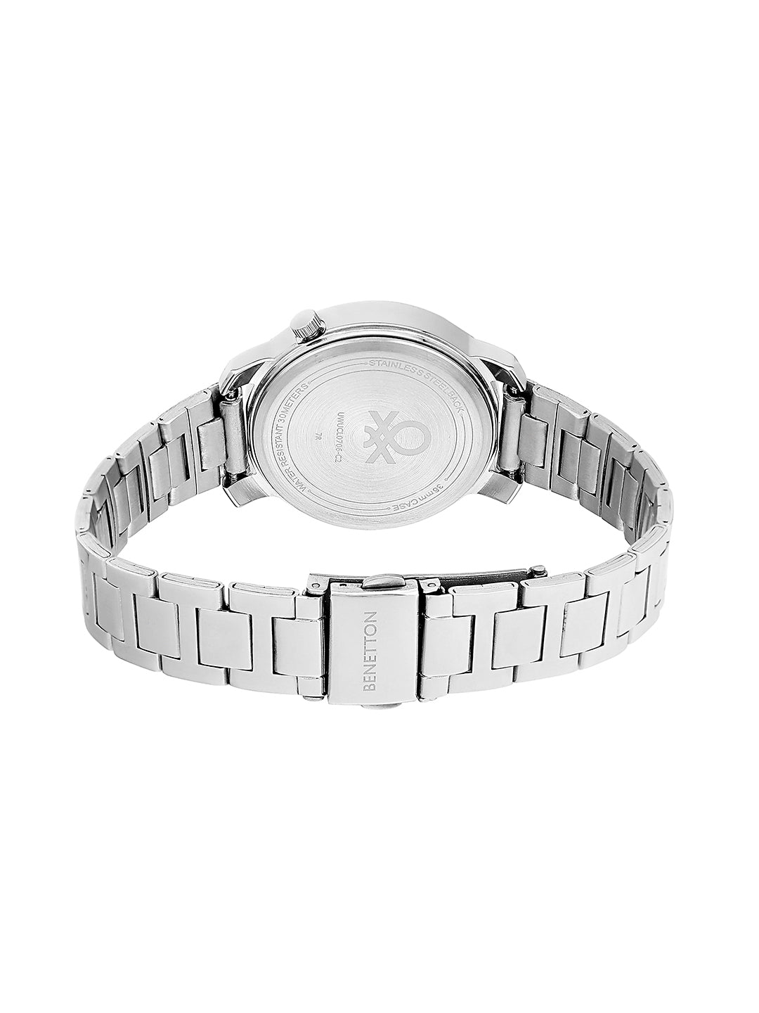 United Colors Of Benetton Purple/Blue Round Dial Quartz Analog Women Watch