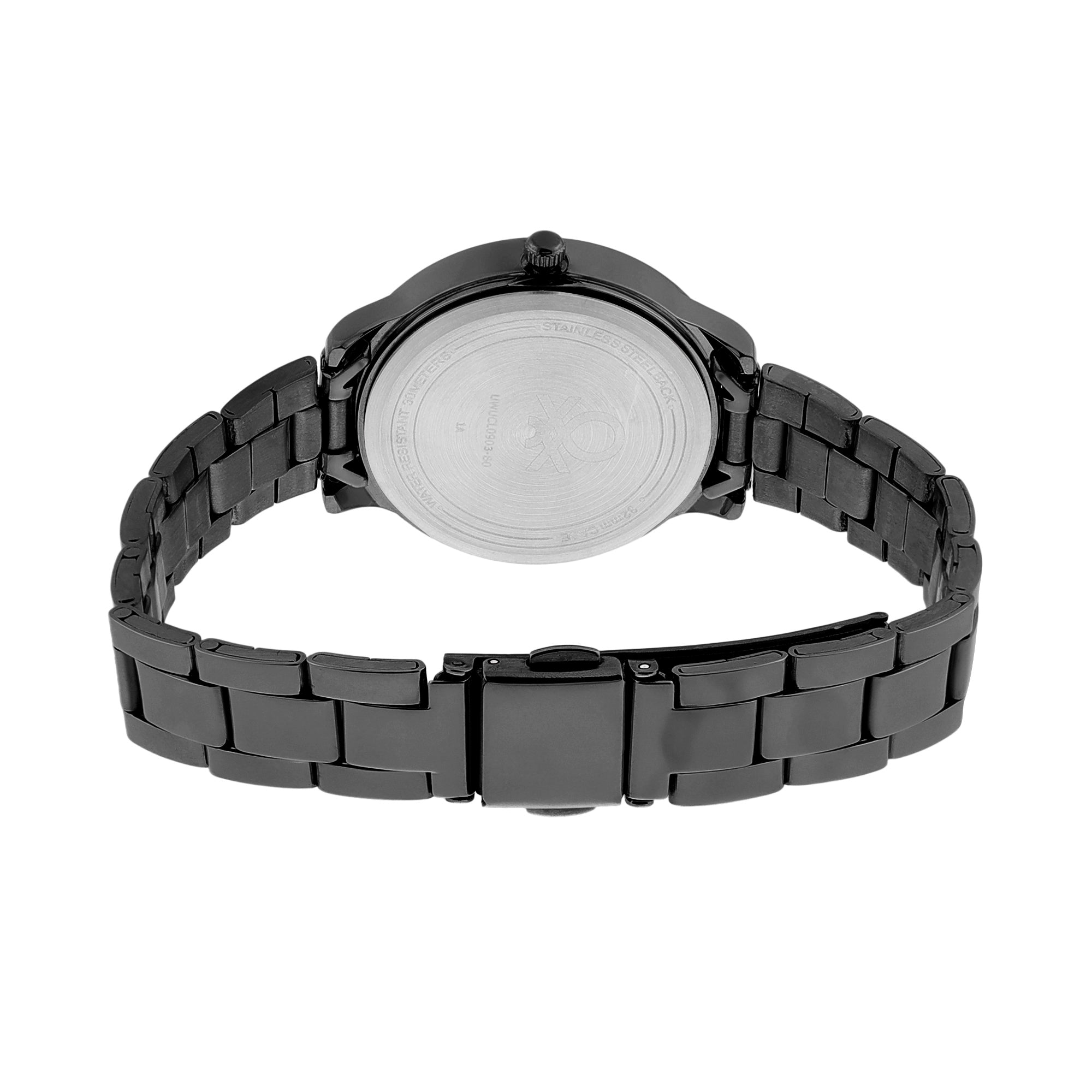 United Colors Of Benetton Black Round Dial Quartz Analog Women Watch