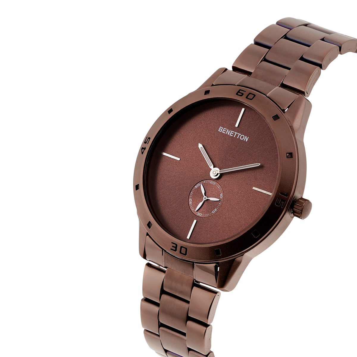 United Colors Of Benetton Brown Round Dial Quartz Analog Pair Watch Watch United Colors Of Benetton