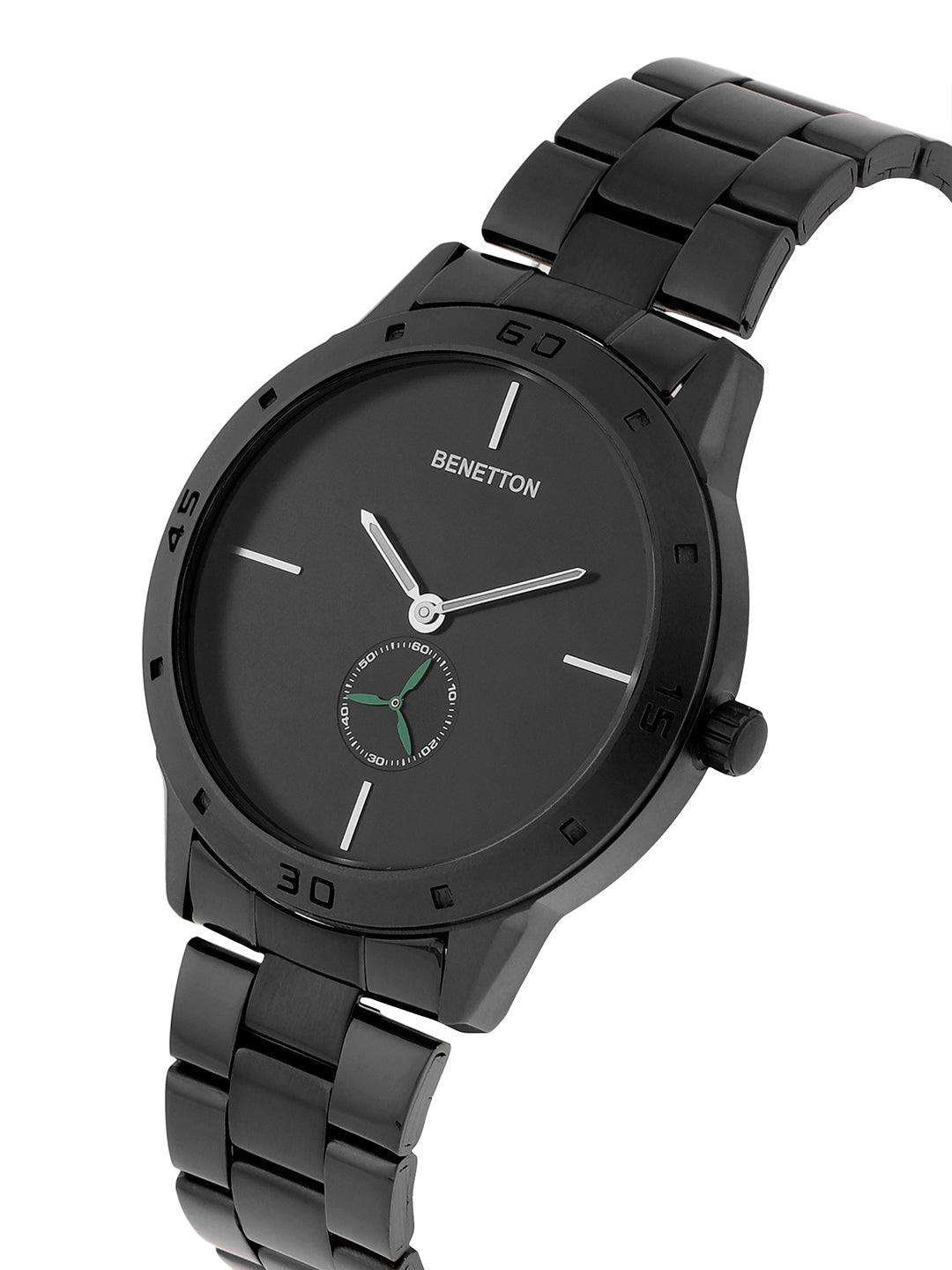 United Colors Of Benetton Iconic Black Round Dial Analog Pair Watch Watch United Colors Of Benetton