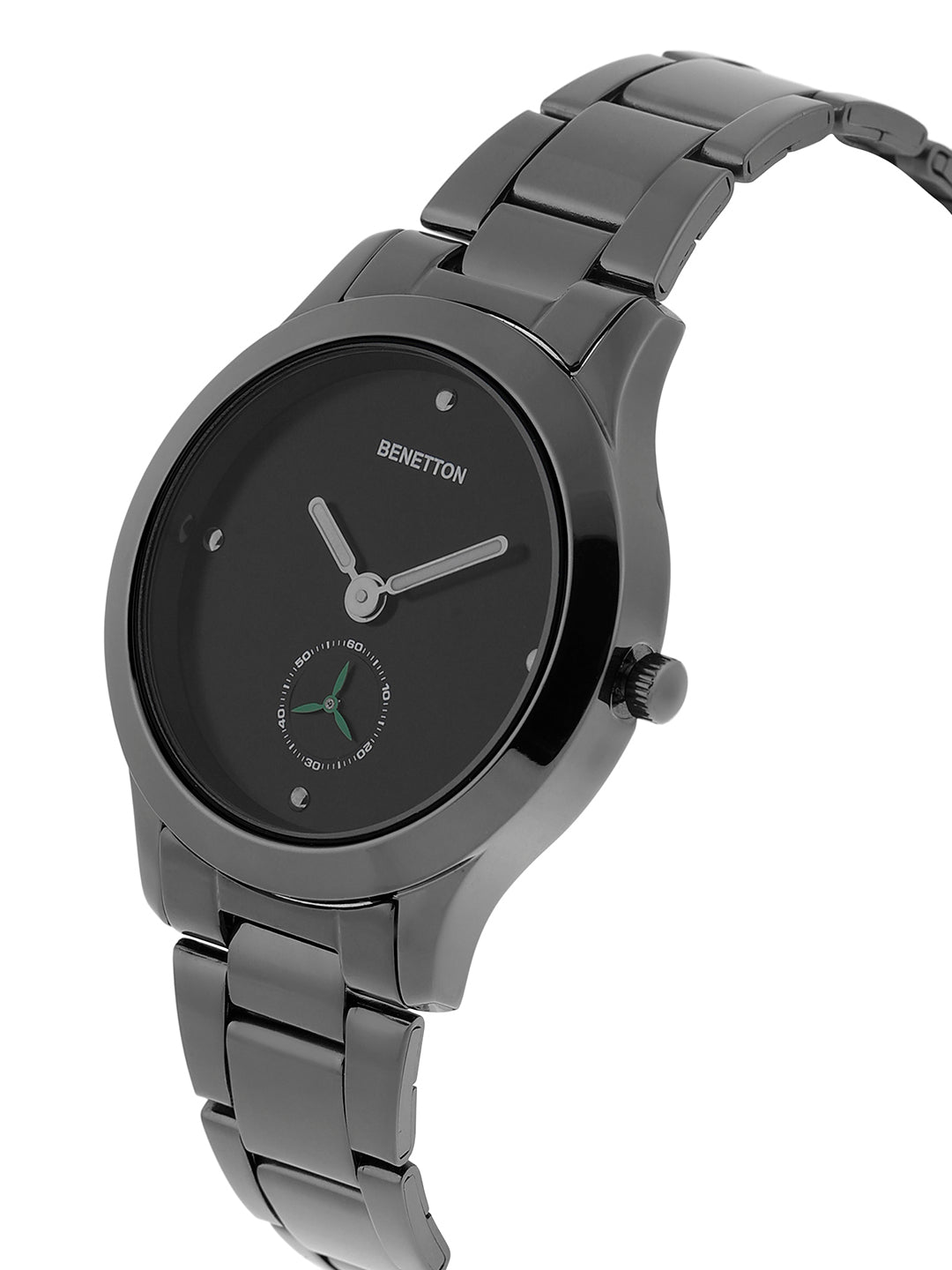 United Colors Of Benetton Iconic Black Round Dial Analog Pair Watch Watch United Colors Of Benetton
