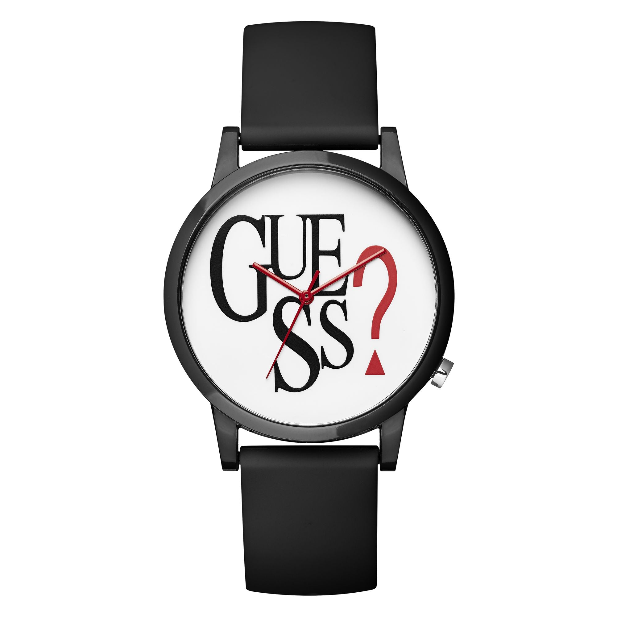 Guess Hollywood + White Round Dial Quartz Analog Unisex Watch