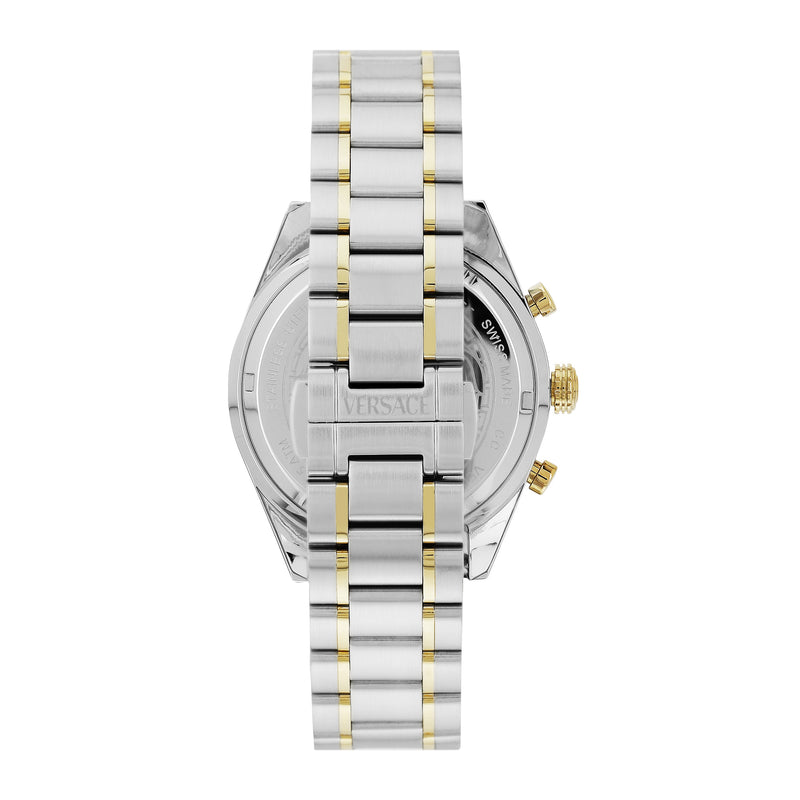 Versace V Silver Round Dial Quartz Analog Unisex Watch Watch Versace