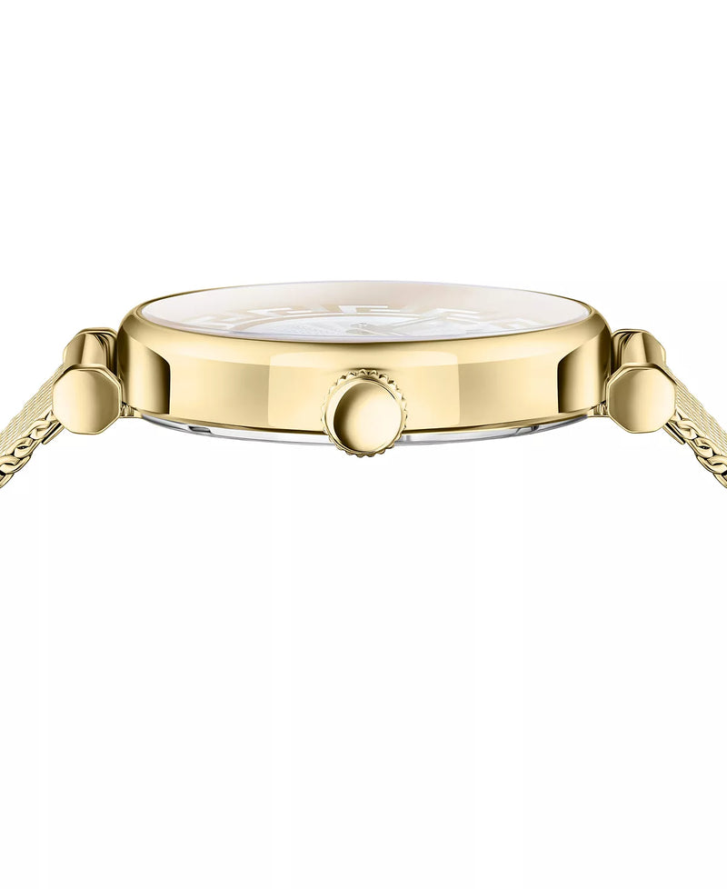 Versace New Lady Silver Round Dial Quartz Analog Women Watch Watch Versace