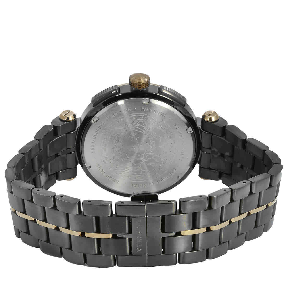 Versace Aion Black Round Dial Quartz Analog Men Watch - VE1D02023