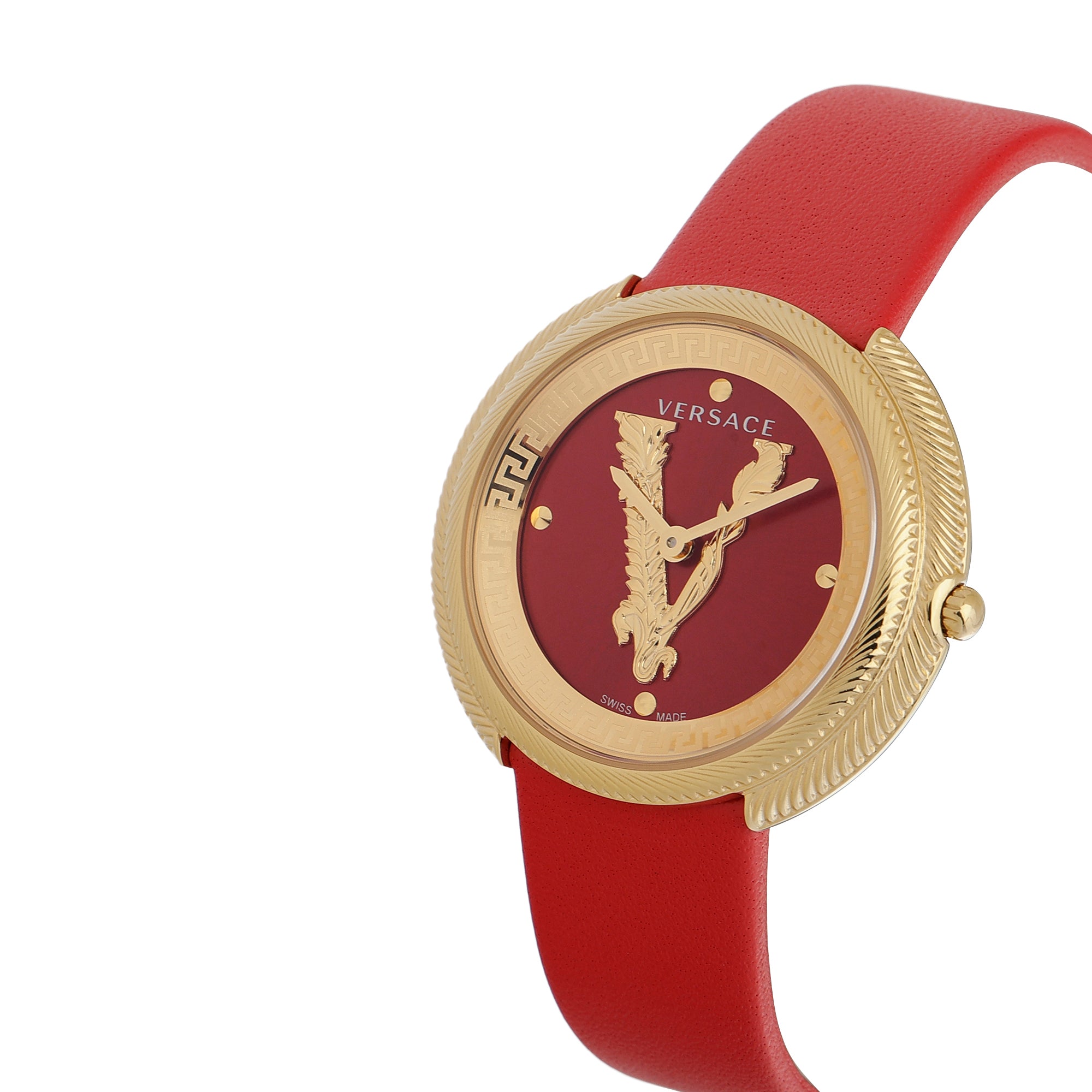 Red versace watch best sale