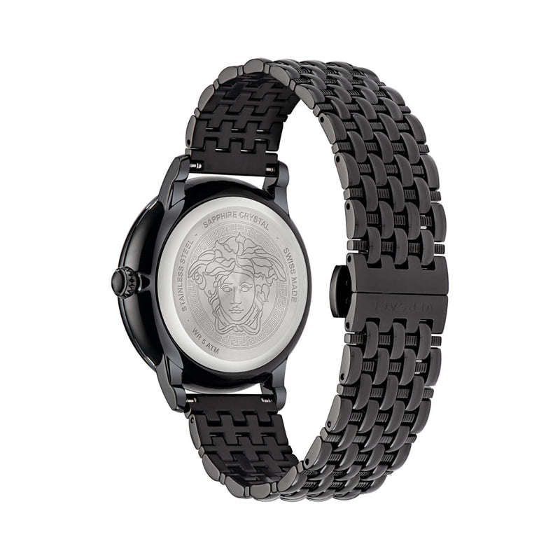Versace La Medusa Black Round Dial Quartz Women Watch Watch Versace