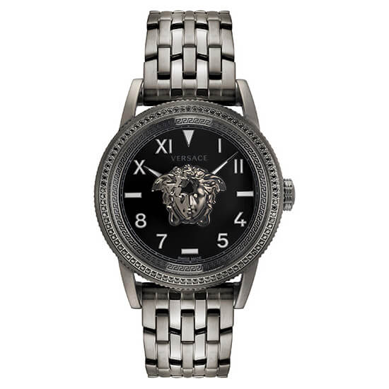 Black versace hotsell watch