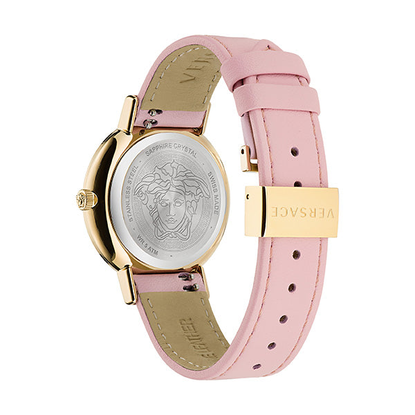 Versace Pink Dial Quartz Women Watch Watch Versace