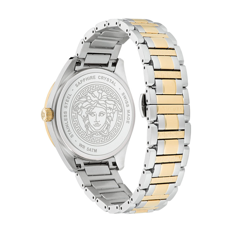 Versace Vertical Stainless Steel Round Dial Quartz Men Watch Watch Versace