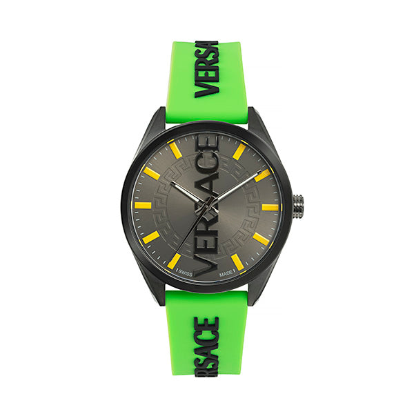Versace V-Vertical Grey Round Dial Quartz Analog Men Watch Watch Versace