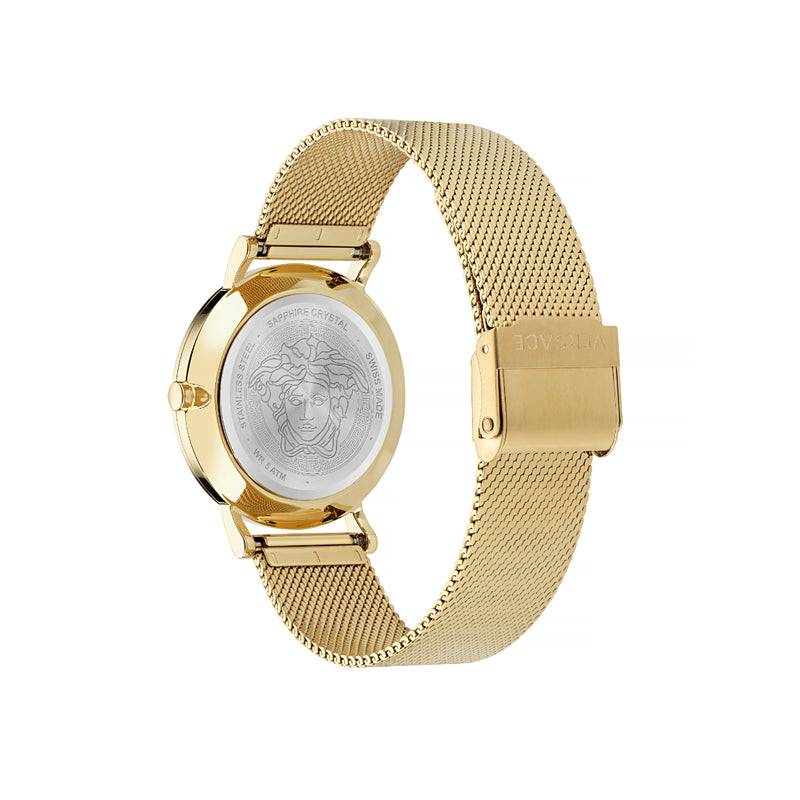 Versace New Generation Gold Round Dial Quartz Analog Women Watch Watch Versace