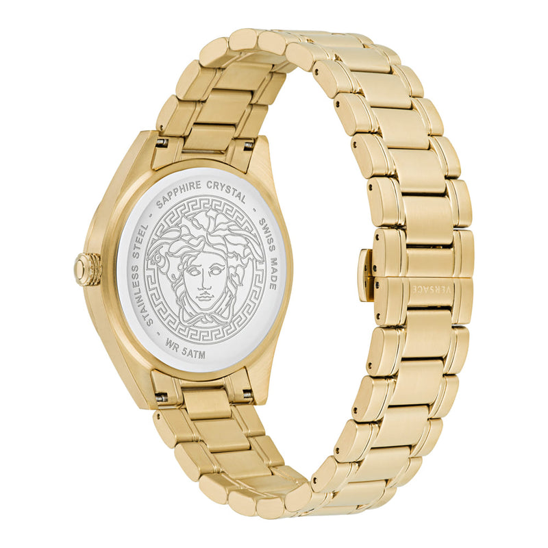 Versace V Code Gold Round Dial Quartz Men Watch Watch Versace