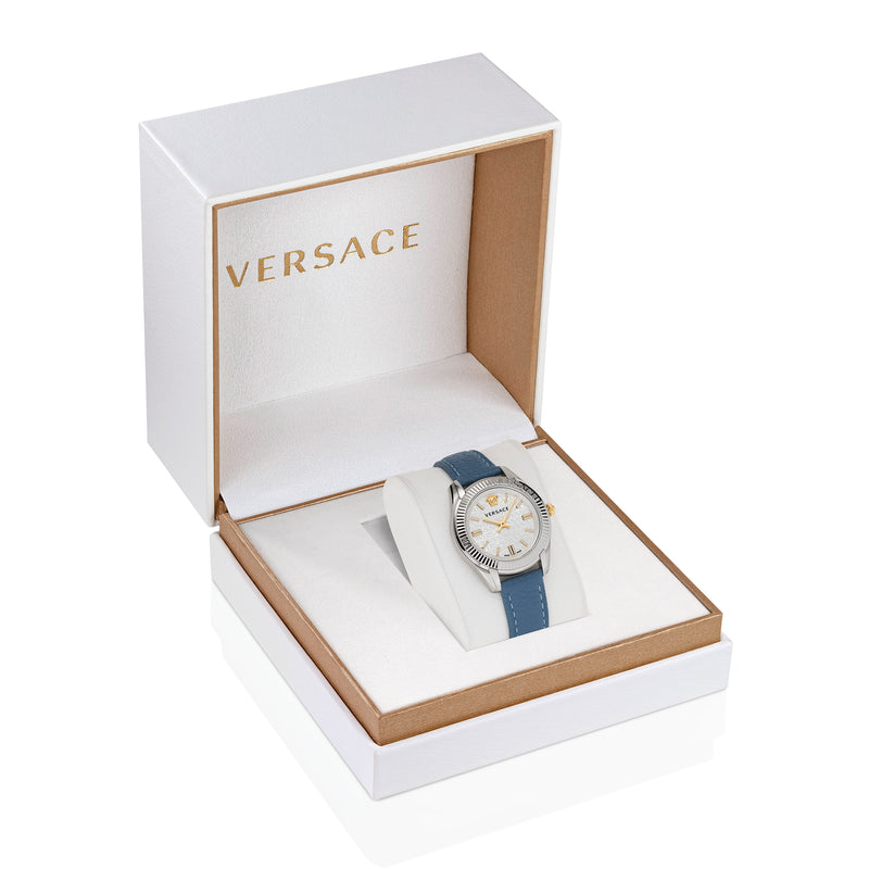 Versace White-Silver Dial Quartz Women Watch Watch Versace