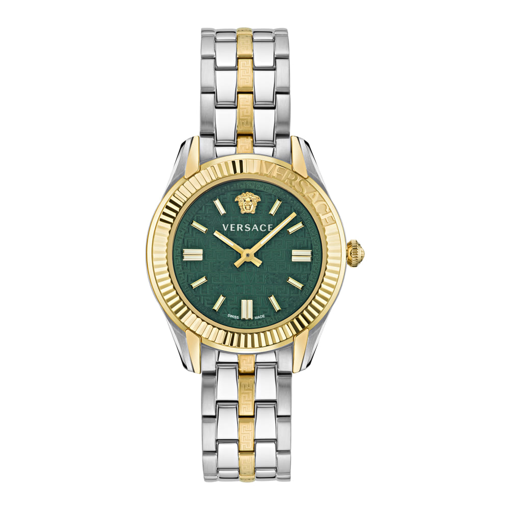 Versace Greca Time Gold Round Dial Quartz Women Watch - VE6C00423
