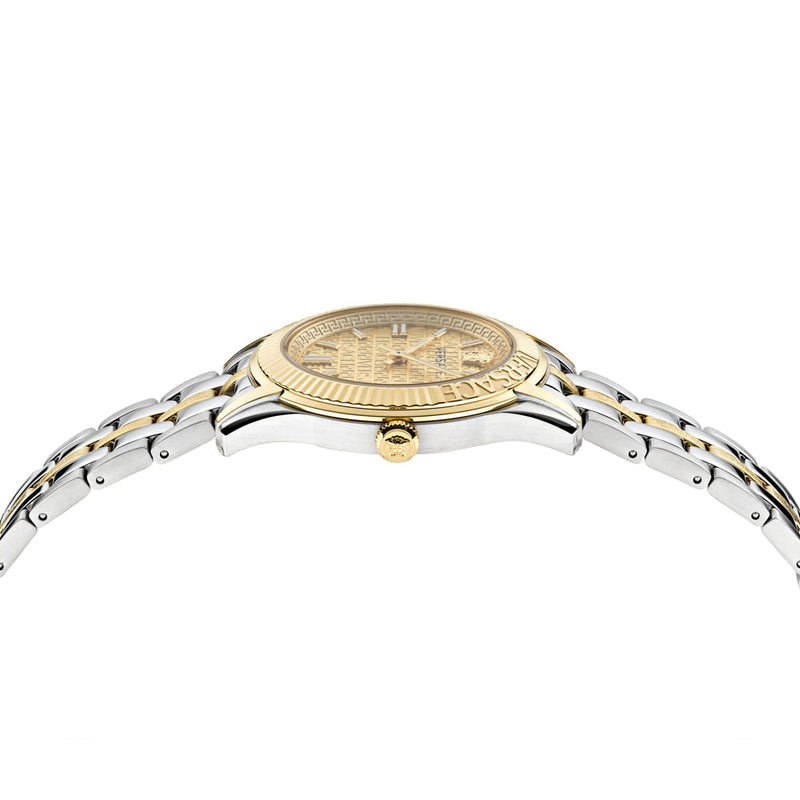 Versace Greca Time Gold Round Dial Quartz Women Watch Watch Versace