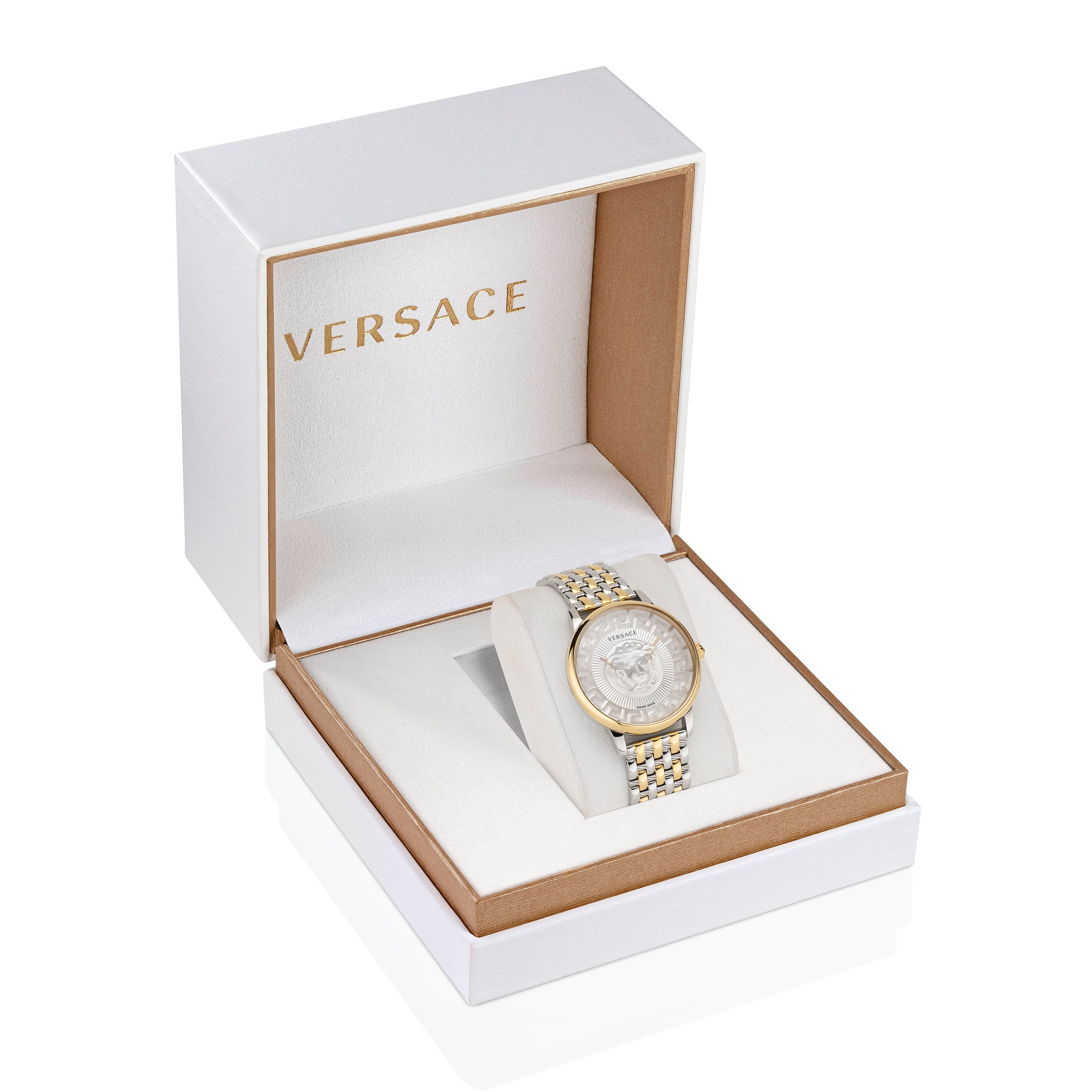 Versace Alchemy Medusa Stainless Steel Round Dial Quartz Women