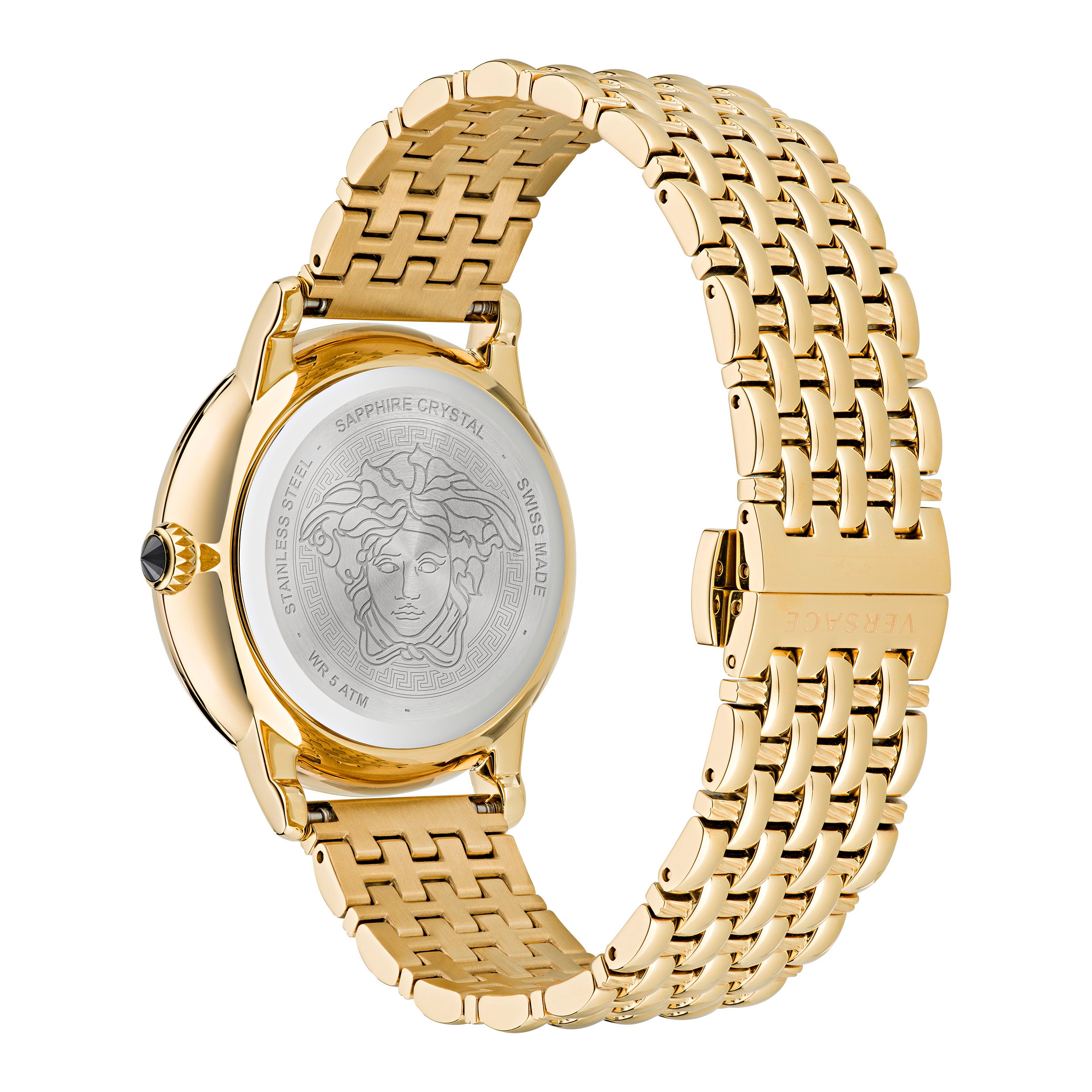 Versace Alchemy Medusa Gold Round Dial Quartz Women Watch