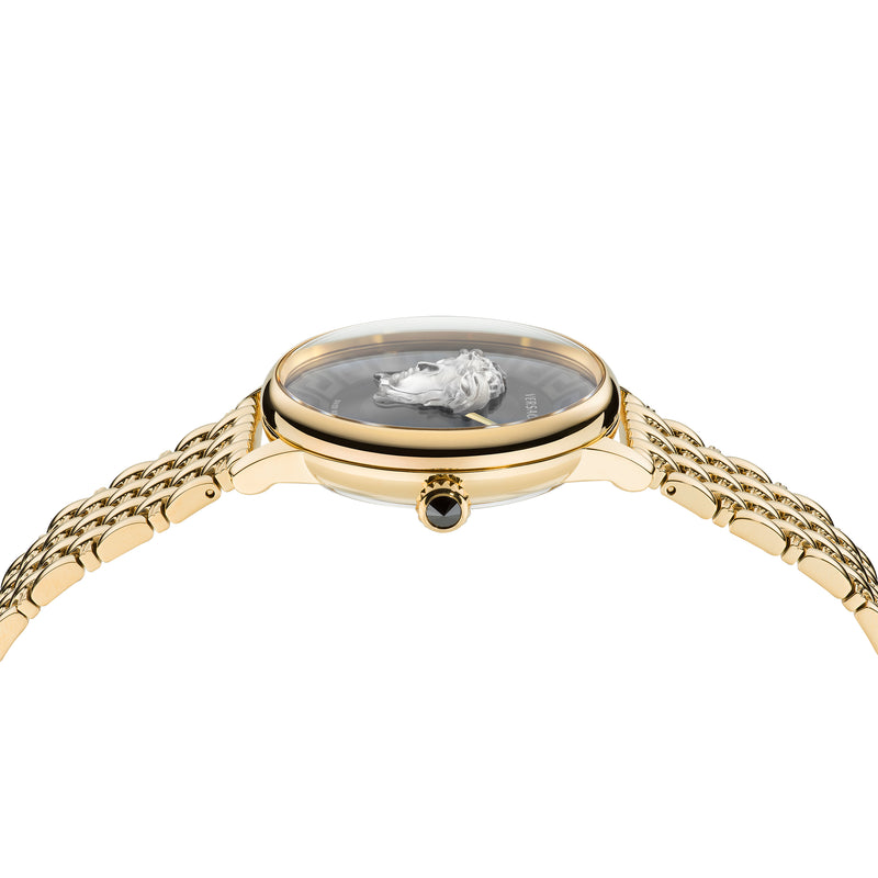 Versace Alchemy Medusa Gold Round Dial Quartz Women Watch Watch Versace