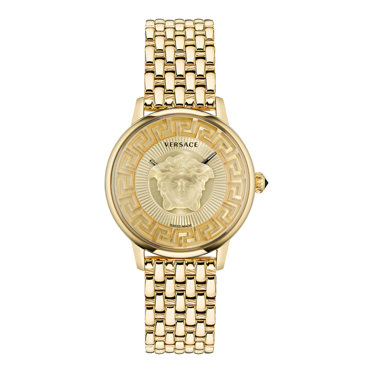 Versace Alchemy Medusa Gold Round Dial Quartz Women Watch