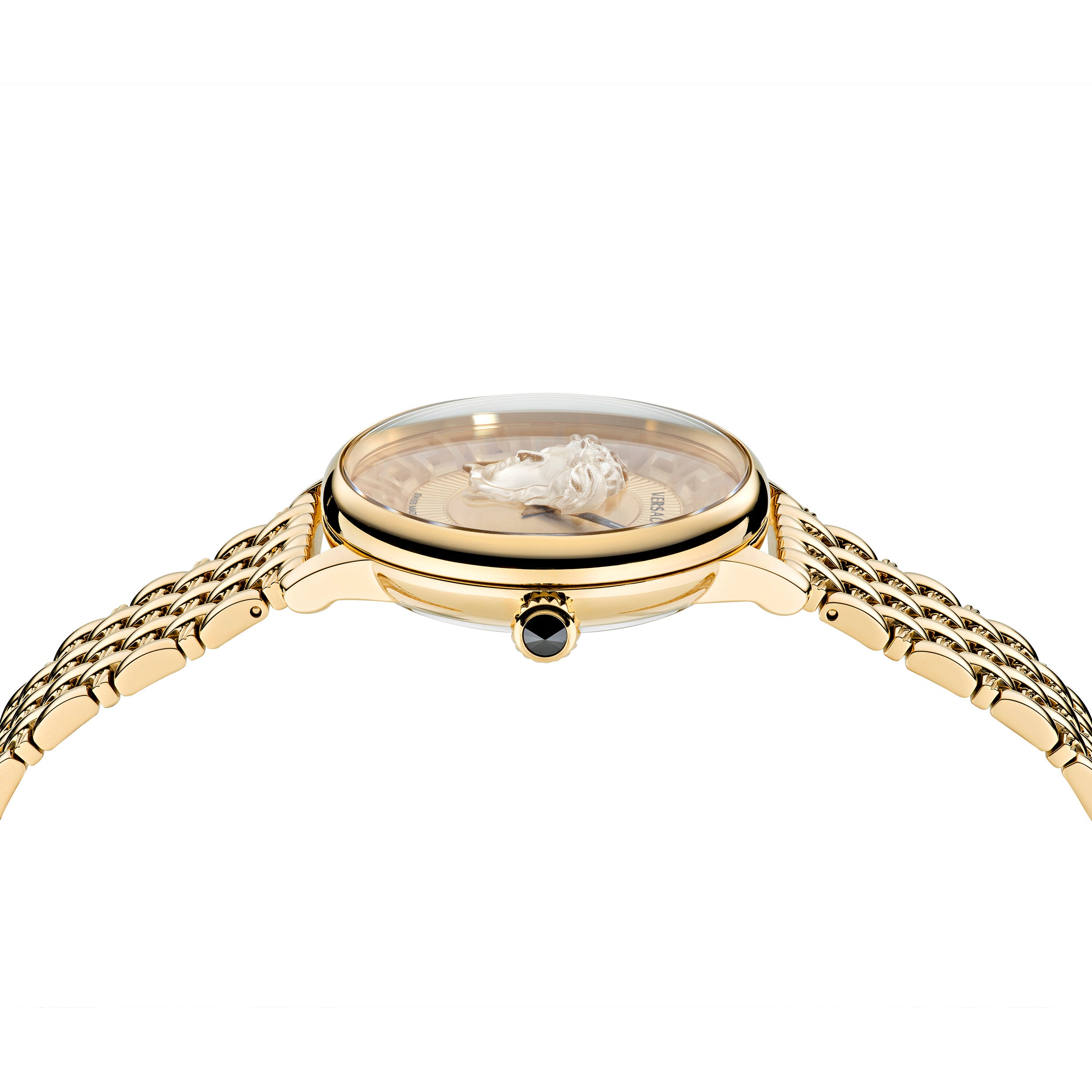 Versace Alchemy Medusa Gold Round Dial Quartz Women Watch