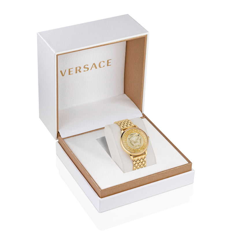 Versace Alchemy Medusa Gold Round Dial Quartz Women Watch Watch Versace
