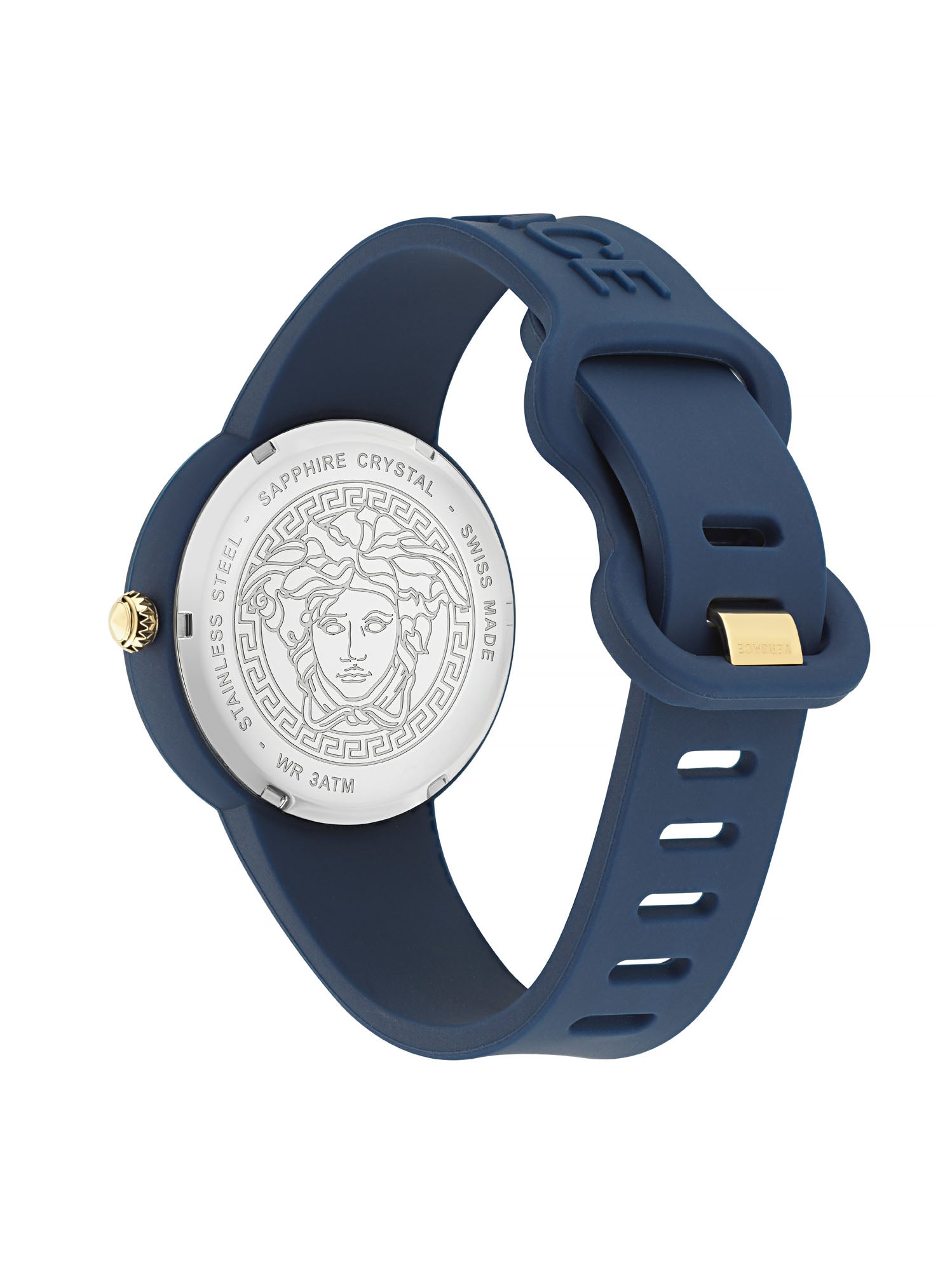 Versace Medusa Blue Round Dial Quartz Analog Unisex Watch Watch Versace