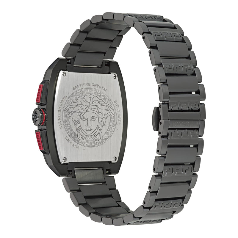 Versace Dominus Black Rectangular Dial Quartz Men Watch Watch Versace