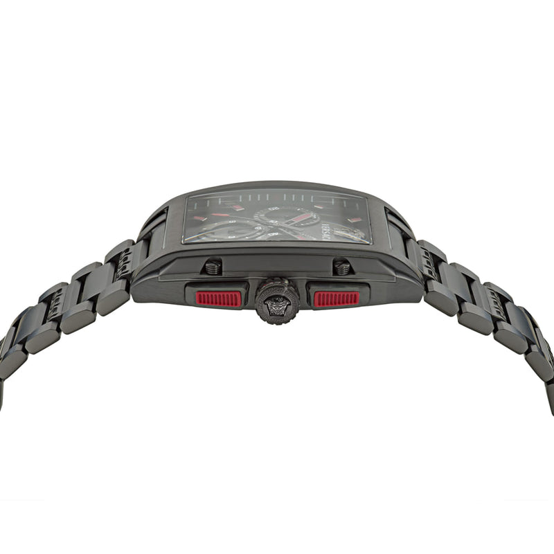 Versace Dominus Black Rectangular Dial Quartz Men Watch Watch Versace